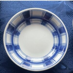 Set of 3 Plaid Williams Sonoma Bowls